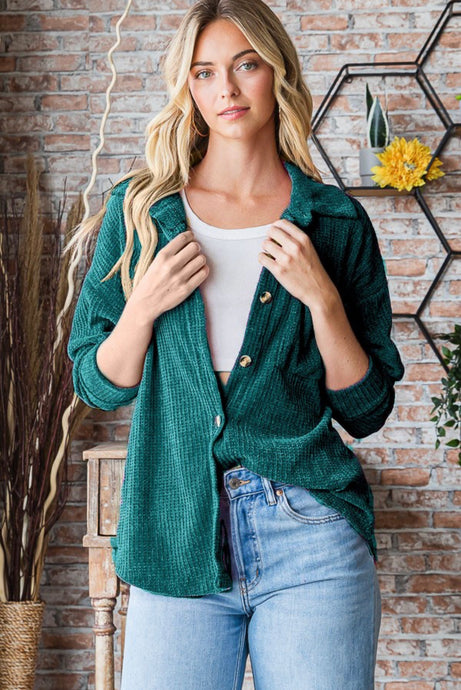 The Completer Top in Hunter Green -PLUS-
