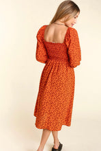 Load image into Gallery viewer, You Make Me Smile Dress in Rust -PLUS-