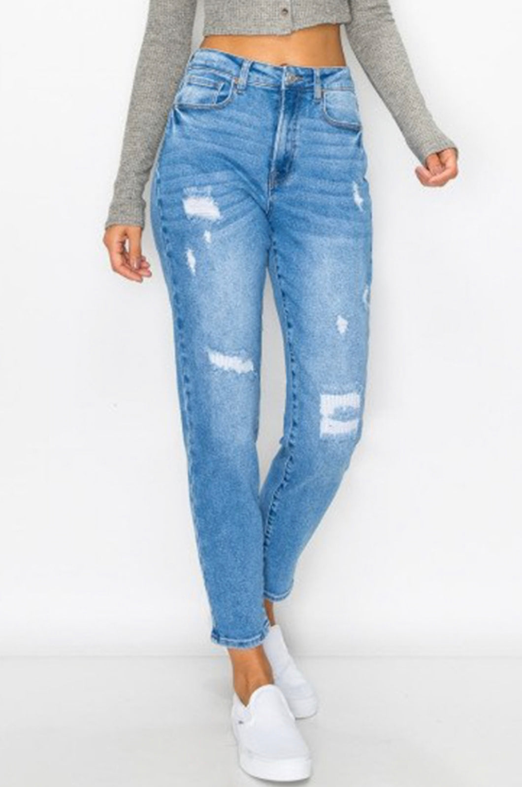 The Distressed Mom Jean