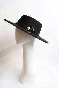 Wide Brim Hat in Black