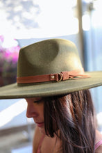 Load image into Gallery viewer, Wide Brim Hat in Light Olive