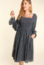 Load image into Gallery viewer, You Make Me Smile Dress in Charcoal -PLUS-