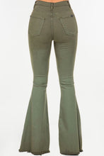 Load image into Gallery viewer, The Distressed Bell Bottoms in Olive