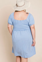 Load image into Gallery viewer, Tiptoe Through the Tulips Dress in Baby Blue -PLUS-