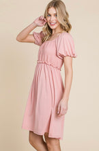 Load image into Gallery viewer, Tiptoe Through the Tulips Dress in Peach -PLUS-