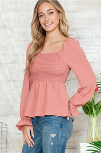 Take a Chance on Me Top in Mauve