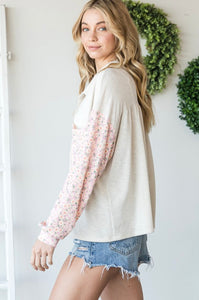 Flowers and Cream Shacket -PLUS-