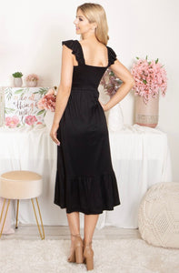 Do All Things with Love Midi in Black