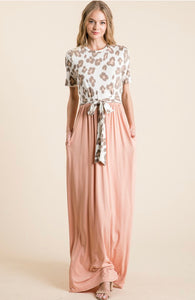 Stop and Stare Maxi in Blush