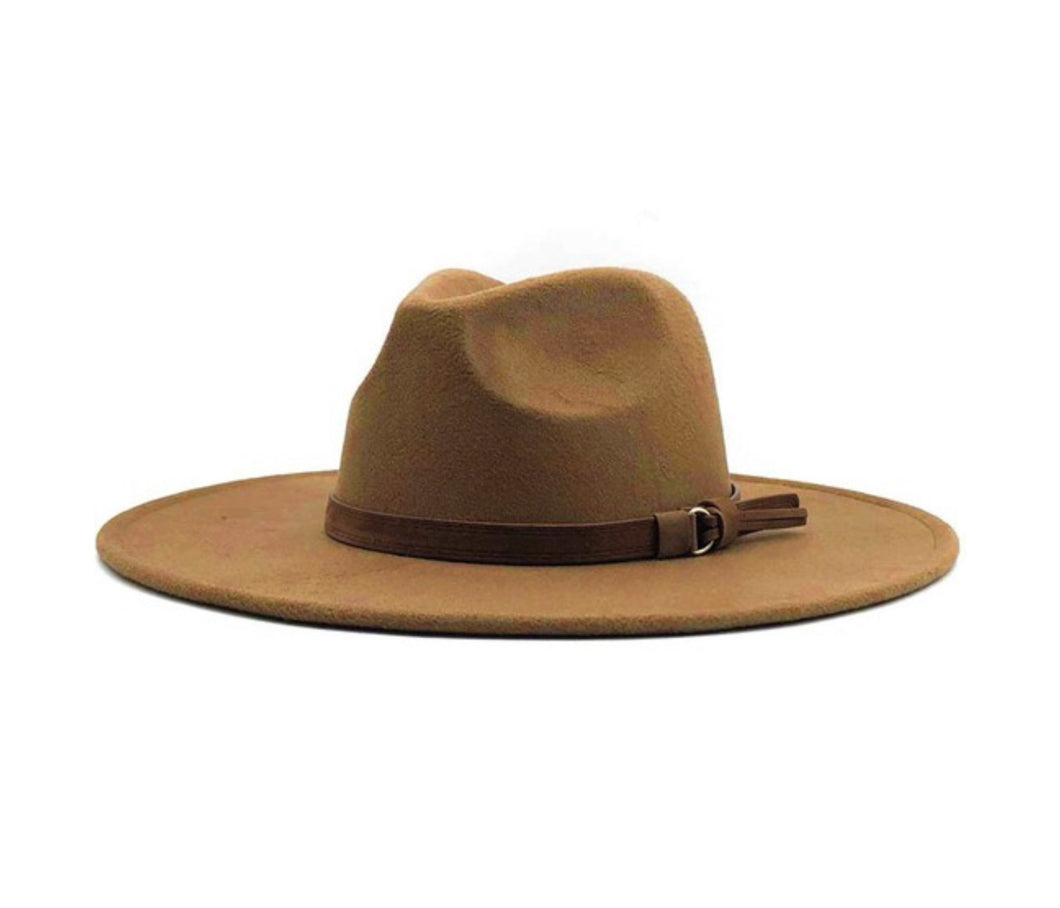 Wide Brim Light Khaki Hat